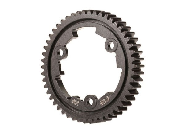 Traxxas 6443 Spur gear, 50T (machined, hardened steel) (1.0 metric pitch) Spur gear, 50-tooth (machined, hardened steel), modul 1.0