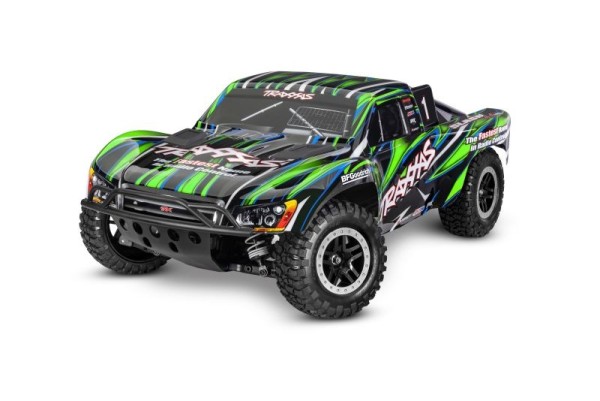 Traxxas 68386-4-GRN Slash 4x4 VXL Clipless grün 1/10 Short-Course RTR Brushless, HD, ohne Akku und L