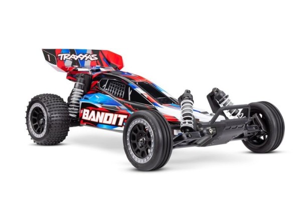 Traxxas 24254-8-RED Bandit red 1/10 2WD Bandit RTR Brushed, HD, w battery/4A-USB-C-charger