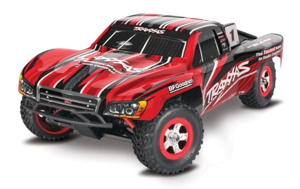 Traxxas 70054-8RED Slash 4x4 red 1/16 Short-Course RTR Brushed, w battery/USB-Charger