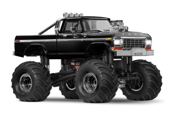 Traxxas 98044-1-BLK TRX-4MT Ford F150 4x4 black 1/18 Monster-Truck RTR Brushed, battery/USB-charger