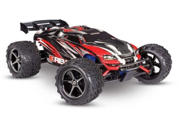 Traxxas 71054-8RED E-Revo red 1/16 Monster-Truck RTR Brushed, w battery/USB-Charger